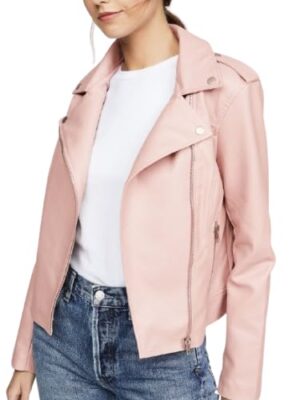 Leather Jacket For Women Biker Pink