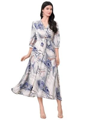 Women's Multicolor Cotton Sleeveless Maxi Dresses |Long Dress for Women| One Piece Western Dress for Women