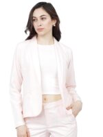 Women Gorgeous Pink Solid Blazer