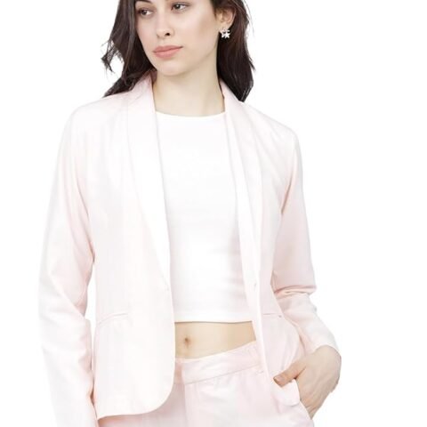 Women Gorgeous Pink Solid Blazer
