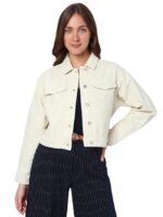 Denim Cotton Regular Fit Women's Jacket