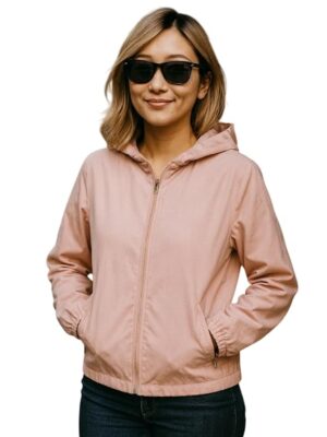 Women Jacket || Women Sweatshirt Style Jacket for Winter Wear(Pink)