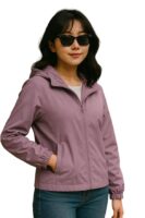 Women Jacket || Women Sweatshirt Style Jacket for Winter Wear(Purple)
