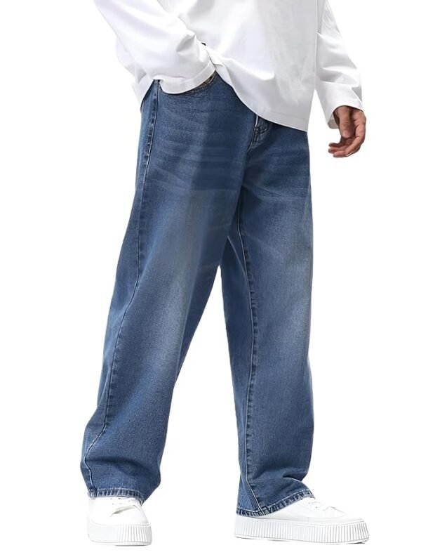 Baggy Fit Jean's for Man || Loose Fit High Rise Denim || Stretchable Casual Wear Jeans || Dance Rap Rapping Style Pant for Men