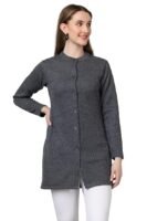 Women Woolen Long Cardigan Sweater for Women