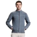 Sweatshirt for Man Stylish Sweatshirts for Men Breathable Jacket for Man Full Zipper Sweatshirt (Blue)